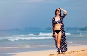 woman in a bikini